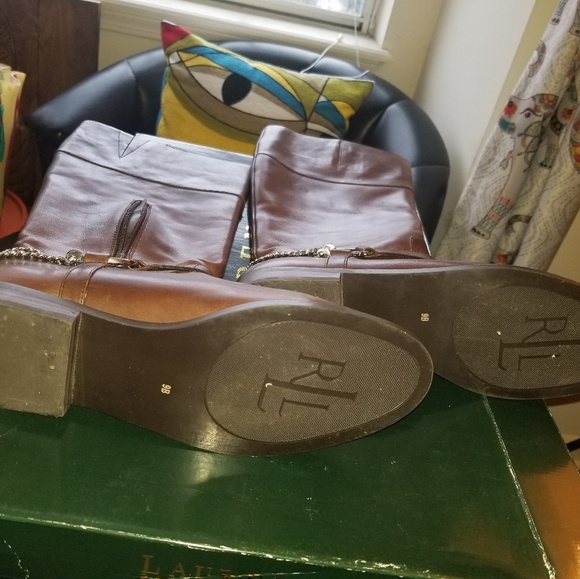 Ralph Lauren WomensJacqui Chain Riding Boot - Picture 2 of 2